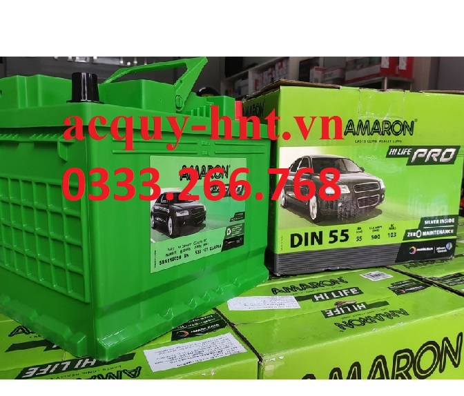 Ắc Quy Khởi Động Amaron DIN 55 (12V-55AH)