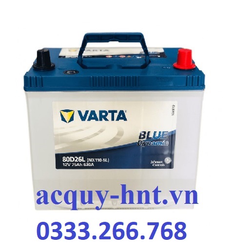 Ắc quy Varta 80D26L (12V-75Ah)