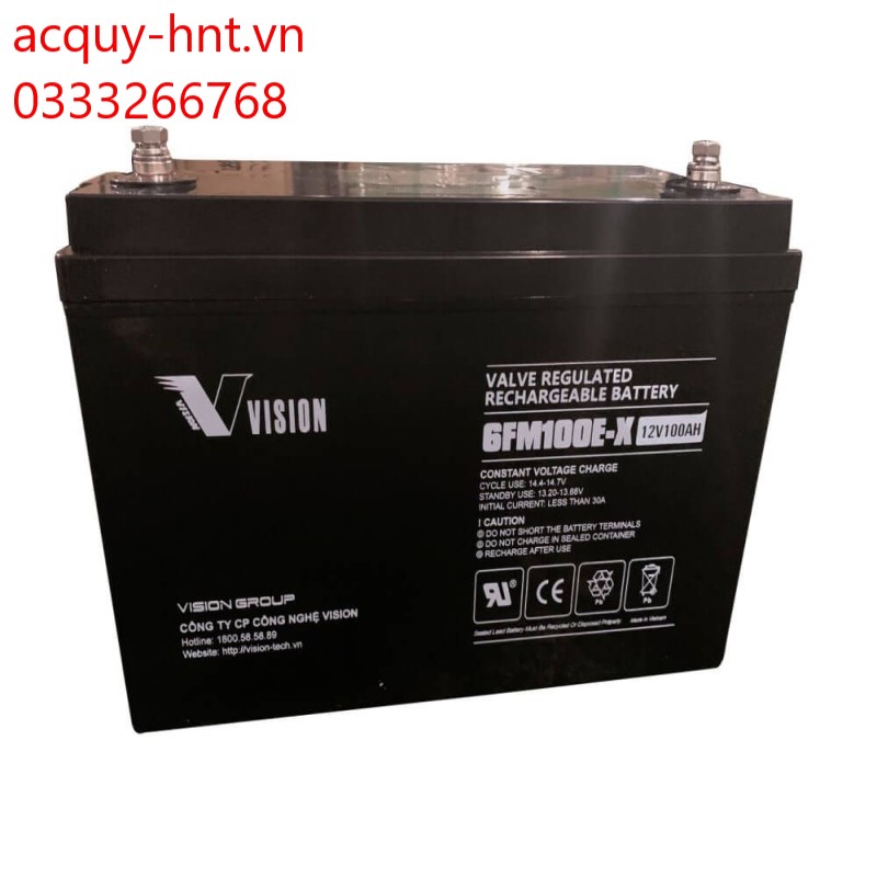 Ắc quy Vision 12V 100AH 6FM100E-X