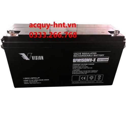 Ắc quy Vision 12V 150AH 6FM150MV-X